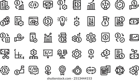 Cost effective icons High-Quality Vector Icons Collection with Editable Stroke. Ideal for Professional and Creative Projects.