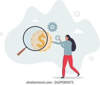 Cost effective, reduce cost and time to maximize better quality result, optimize cost and expense for better profit strategy concept, character life .
