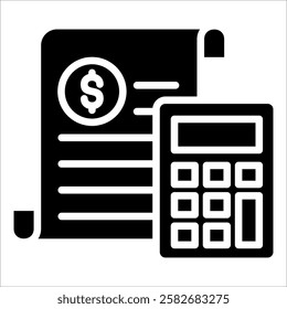 Cost Estimation Icon Element For Design