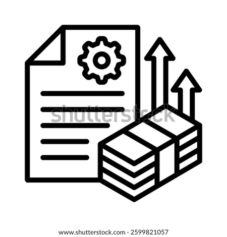 Cost Icon Element for Design