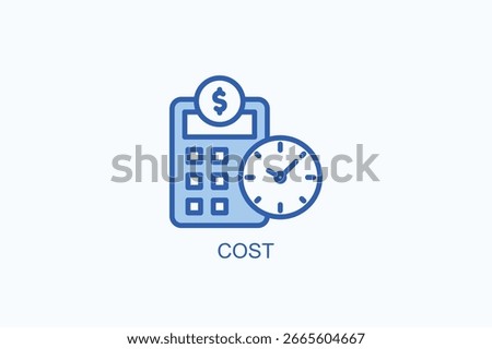 Cost Icon Or Logo Isolated Vector Illustration