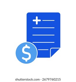 Cost icon outline editable stroke line drawing eps.