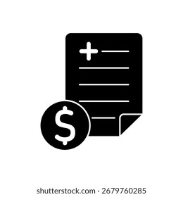 Cost icon outline editable stroke line drawing eps.