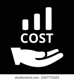 Icono de coste, icono de coste vector, ilustración vectorial