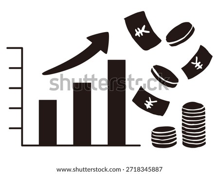 Cost Increase and Rising Expenses Vector Illustration | Inflation, Budget Overrun, Price Hike Concept