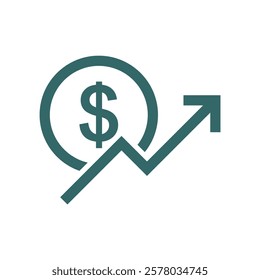 cost increase symbol vector design illustration