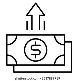 Cost of living icon, Bussines planning 