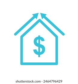 Cost of living icon. Isolated on white background. 