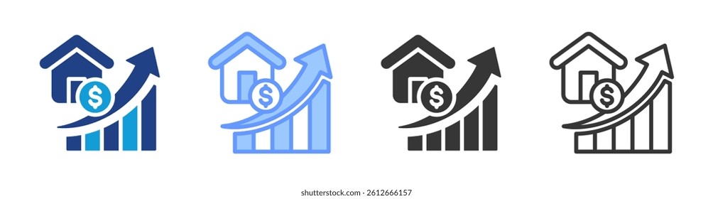 Cost Of Living icon set multiple style collection