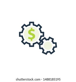 Cost Maintenance icon. Clipart image isolated on white background
