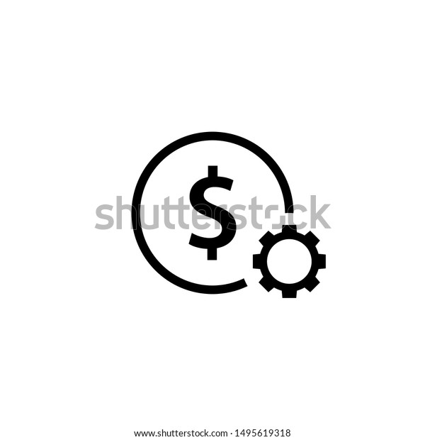 Cost Maintenance Outline Icon Clipart Image Stock Vector (Royalty Free ...