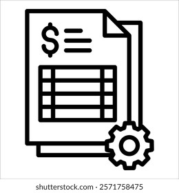 Cost Management Icon Element For Design