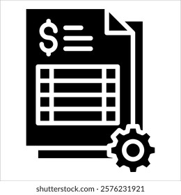 Cost Management Icon Element For Design