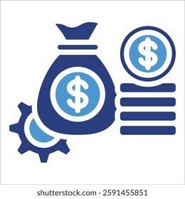 Cost Management Icon Element For Design