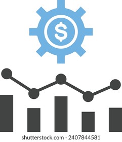 Cost Management icon vector image. Suitable for mobile application web application and print media.