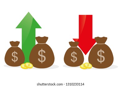 Cost Minimising Icon. Cost reduction icon