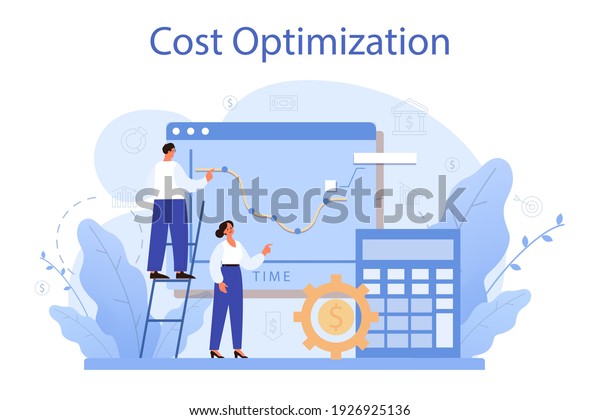 Cost Optimization Concept Idea Financial Marketing Stock Vector ...