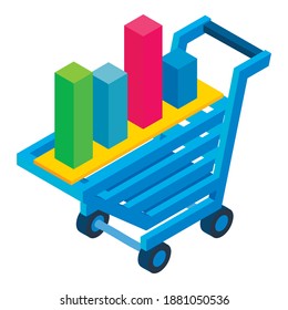 Cost optimization icon. Isometric illustration of cost optimization vector icon for web