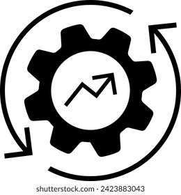 cost optimization icon vector sign