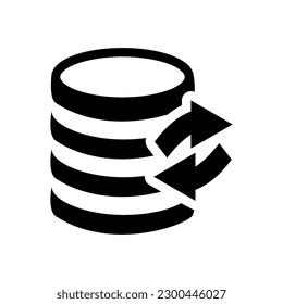 Cost Per Action Flat Black Icon Isolate On White Background Vector Illustration | Seo Icons