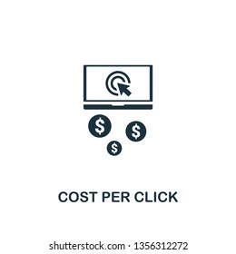 Cost Per Click icon. Creative element design from content icons collection. Pixel perfect Cost Per Click icon for web design, apps, software, print usage