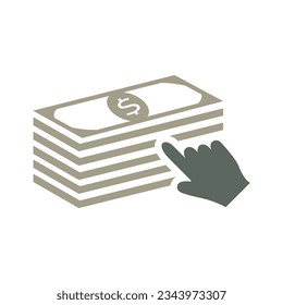 Cost Per Impression Flat Colorful Icon Isolate On White Background Vector Illustration | Seo Icons