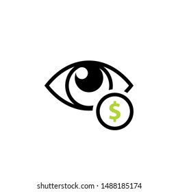 Cost Per Impression Icon. Clipart Image Isolated On White Background