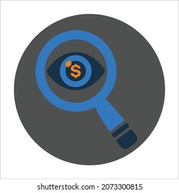 Cost per impression or online advertising seo icon