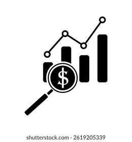 Cost reduction analysis line icon. Accountancy. Expense decline. Economic analysis. Stages and elements of a successful production cycle. Editable stroke