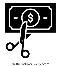 Cost Reduction Icon Element For Design