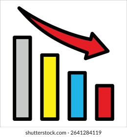 Cost Reduction Icon Element For Design