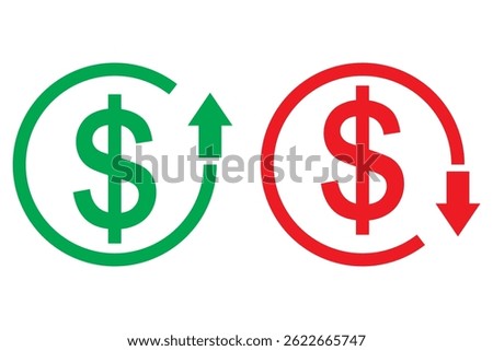 Cost reduction icon vector  illustration.