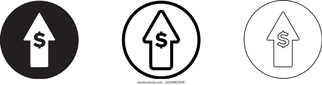 Vector de icono de reducción de costes. Reduzca el Vector de símbolos de costos. icono de reducción de costos sólido y estilo de línea. 