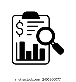 Cost Report in vector. Illustration
