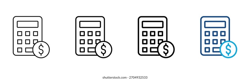 Ícone de economia de custos Estilo diferente Estrutura de tópicos Conjunto de coleta Ilustração do vetor
