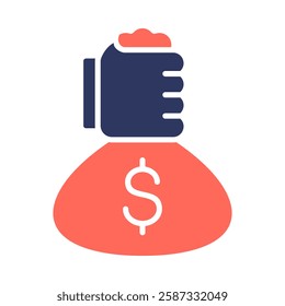 Cost Saving Icon Element For Design