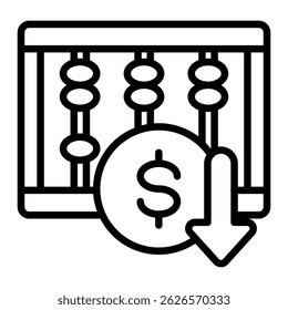 Elemento De Icono De Ahorro De Costos Para Diseño