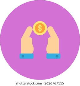 Signo de arte de símbolo de icono de ahorro de costos