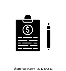 Cost Statement icon in vector. logotype