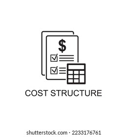 cost structure icon , business icon