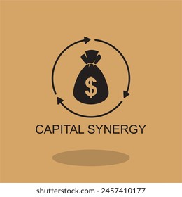 cost synergy icon , business icon