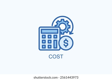 Cost vector or logo sign symbol illustration