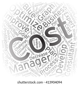 Cost ,Word cloud art background