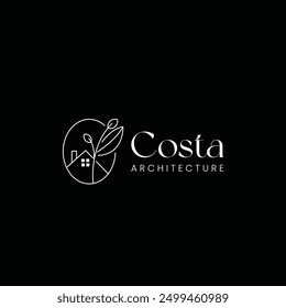 Costa Architecture Logo Real Estate, construction, architecture Logo template vector modern creative icon unique.
