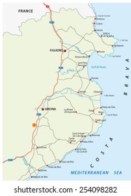 costa brava map