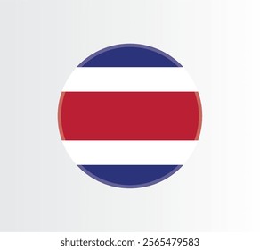 Costa Rica country flag concept with grunge design suitable for a logo icon design	