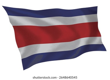 Ícone de seda da bandeira do país da Costa Rica