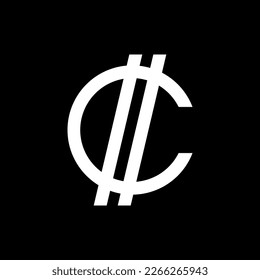 Costa Rica Currency Symbol, Costa Rican Colón Icon, CRC Sign. Vector Illustration