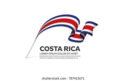 Costa Rica flag background