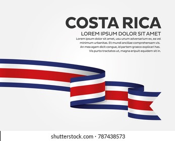 Costa Rica flag background